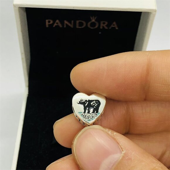 ✨🔥PPandora Alaska Bear Dangle Charm Sea Travel Pendant, S925 Sterling Silver - Picture 4 of 6